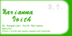 marianna voith business card